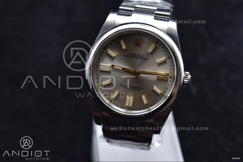 1:1 Dial Best 904L Perpetual 124300 41mm Steel Silver VR Clean Edition 935 Oyster SunProtective 0712